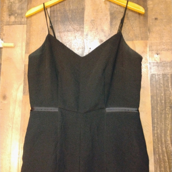Anthropologie Maeve Magdalena V Neck Jumpsuit Black Size 10 - Picture 4 of 10